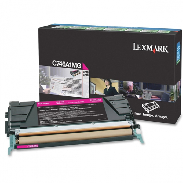 Toner original C746A1MG lexmark magenta