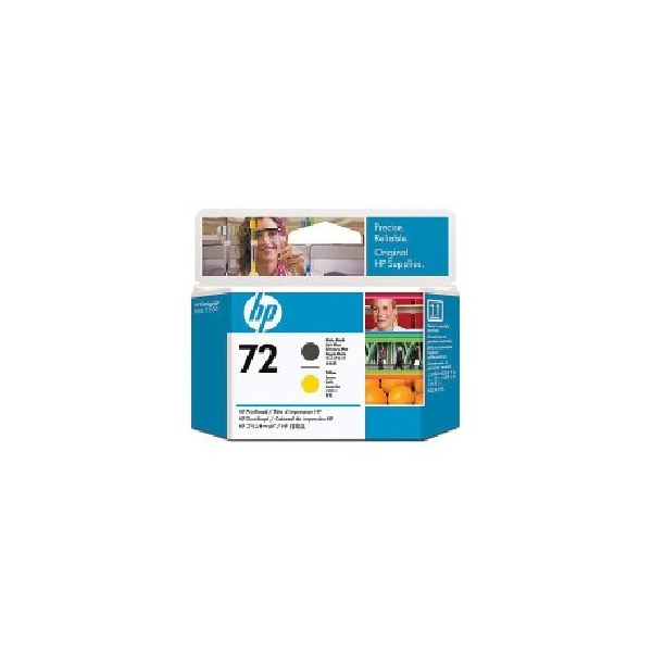 Cabezal HP 72 Negro Mate + Amarillo - C9384A