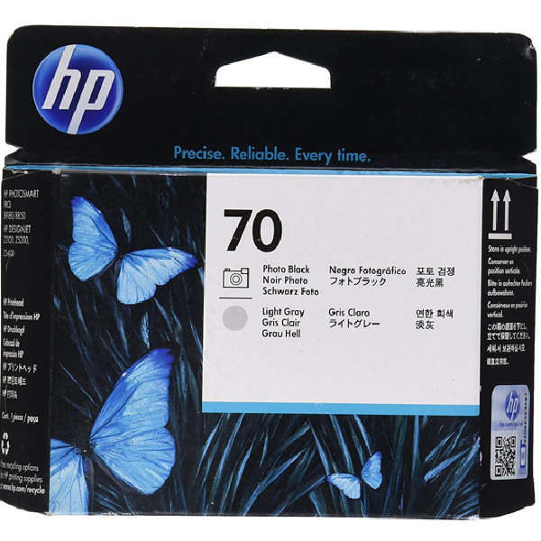 Cartucho Original HP 70 Gris Foto + Negro Foto - C9407A