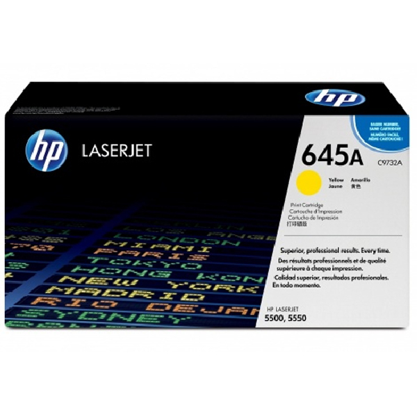 Toner original C9732A hp amarillo