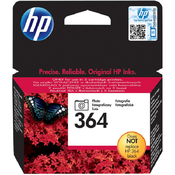 HP CARTUCHO NEGRO FOTOGRÁFICO Nº 364 - PHOTOSMART ORIGINAL - CB317EE