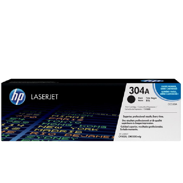 Toner original CC530A hp 304a negro