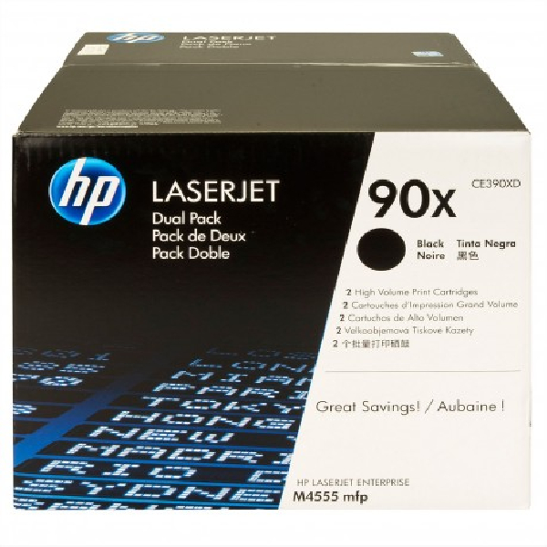 Toner original CE390XD hp 90x negro