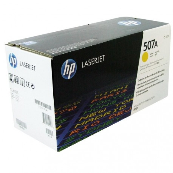 Toner original CE402A hp amarillo