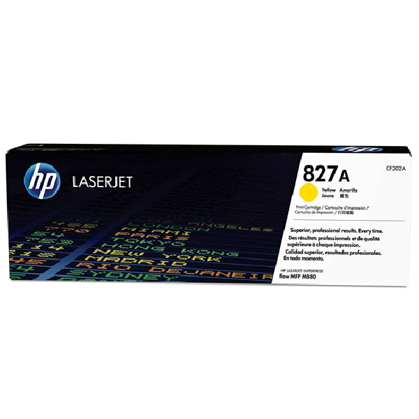 Toner original CF302A hp amarillo