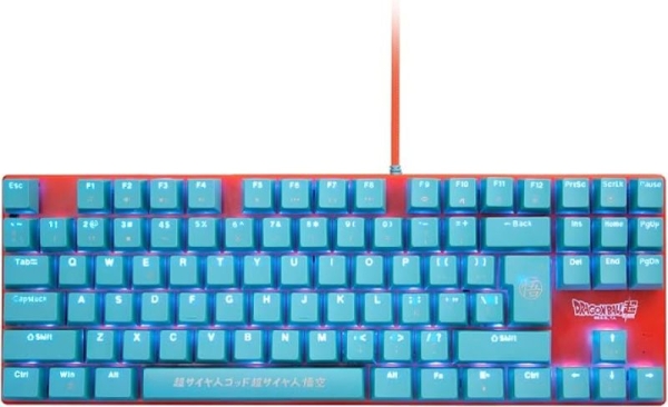 Teclado Gaming con Cable Mecanico BLADE GOKU - TKL Compacto · Led RGB · Dragon Ball Super