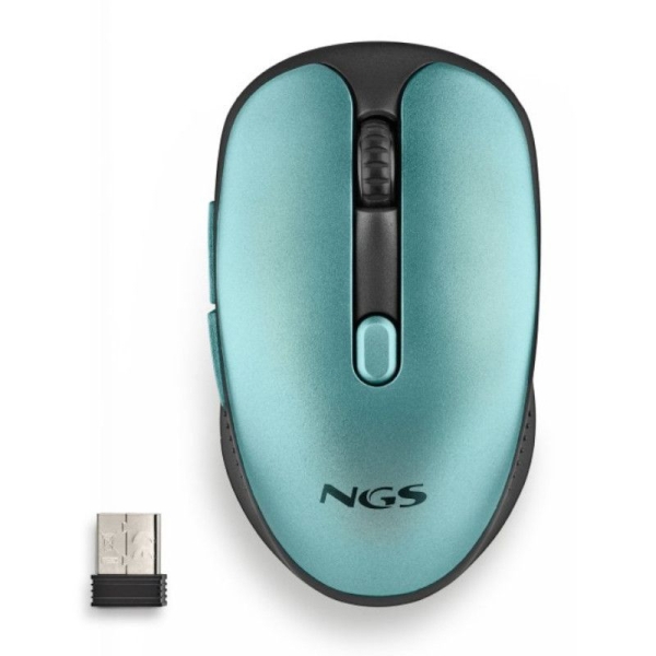 Ratón Inalámbrico NGS Wireless Evorustice - USB · 1600DPI · Silencioso · Azul