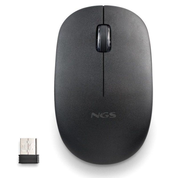 Ratón Inalámbrico NGS Fog Pro FOGPROBLACK - USB · 1000DPI · Negro
