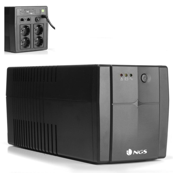 Sai NGS Fortress 1500 V2 FORTRESS1500V2 - 720W · 4xSchuko · Negro