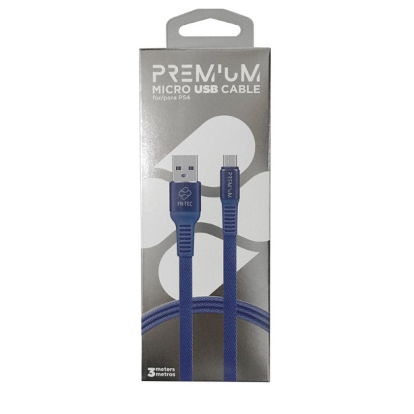 Cable USB a Micro USB BLADE FT0025 - 3m · PS4 · Carga de Mando