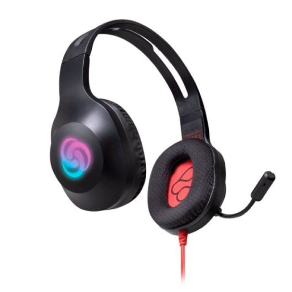 Auriculares Gaming Diadema con Cable BLADE TYPHOON - LED RGB · 40mm · Usb 2.0 · 3.5mm · Negro