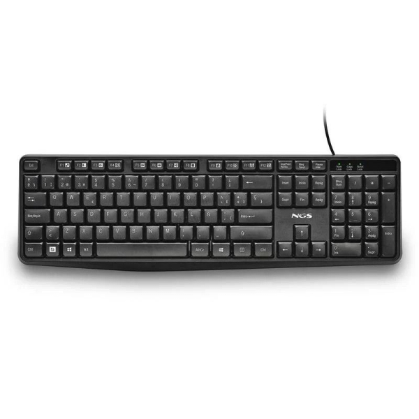 Teclado con Cable NGS Funky V4 - USB · Cable 1.5m · Negro