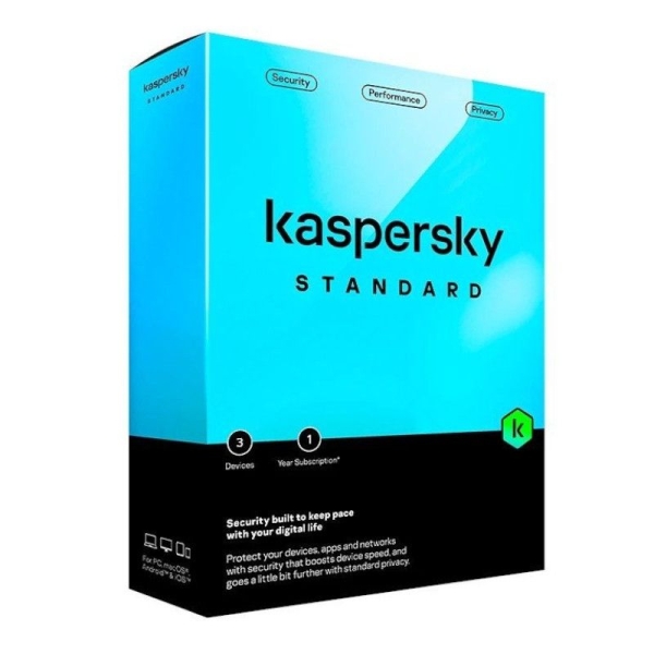 Antivirus KASPERSKY Standard - 3 Dispositivos · 1 Año