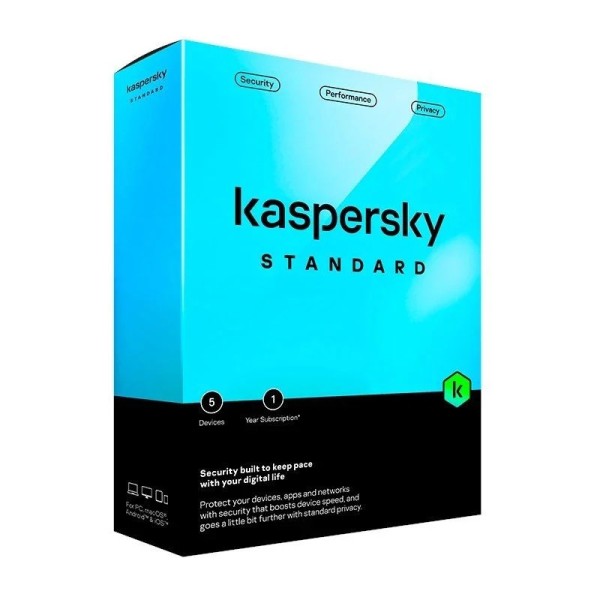 Antivirus KASPERSKY Standard KL1041S5EFS-Mini-ES - 5 Dispositivos · 1 Año