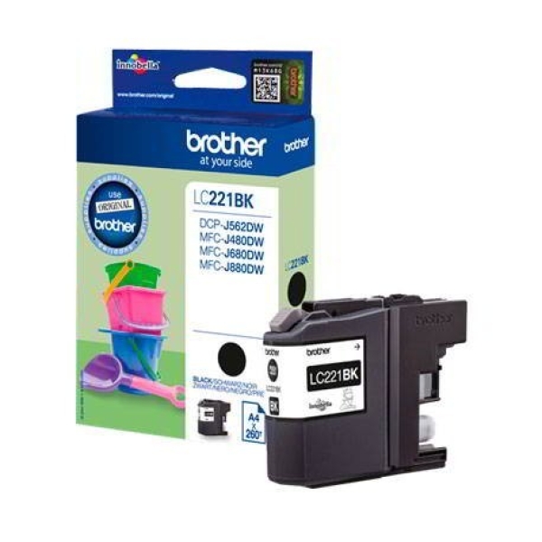 Cartucho Inkjet original LC221BK brother negro