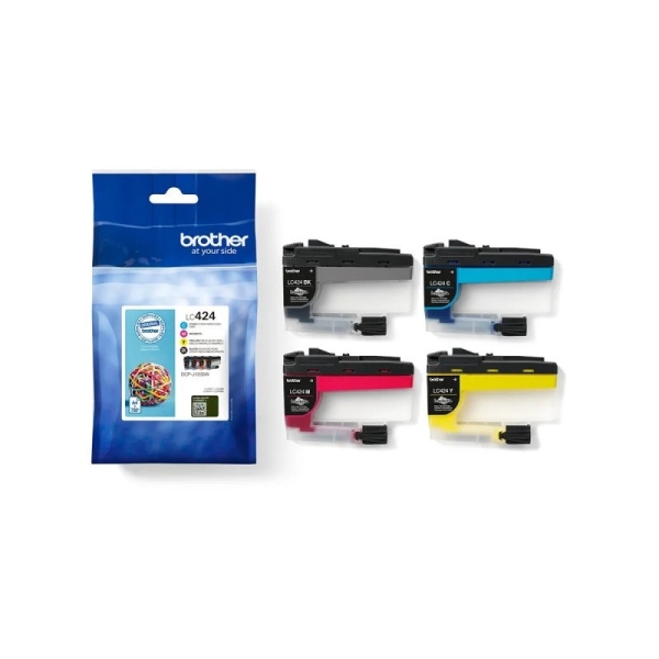Pack Cartucho Original BROTHER LC424 BK+C+M+Y - LC424VAL