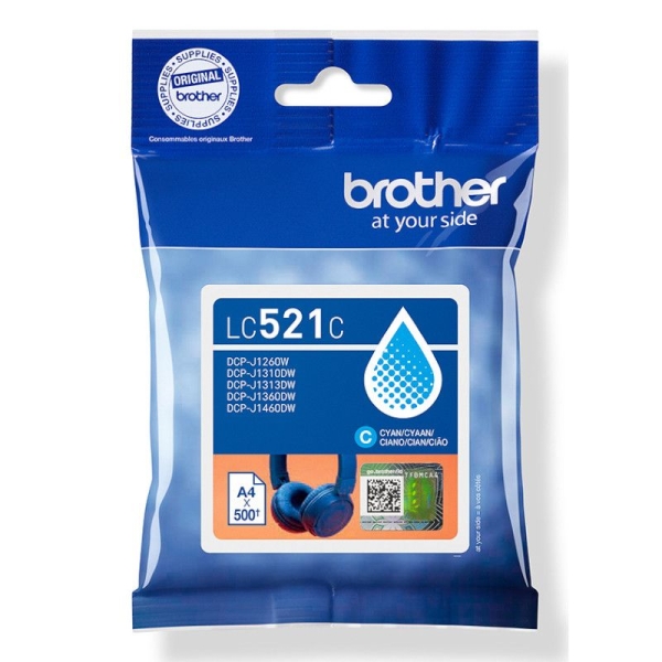Cartucho Original BROTHER LC521 Cian - LC521C