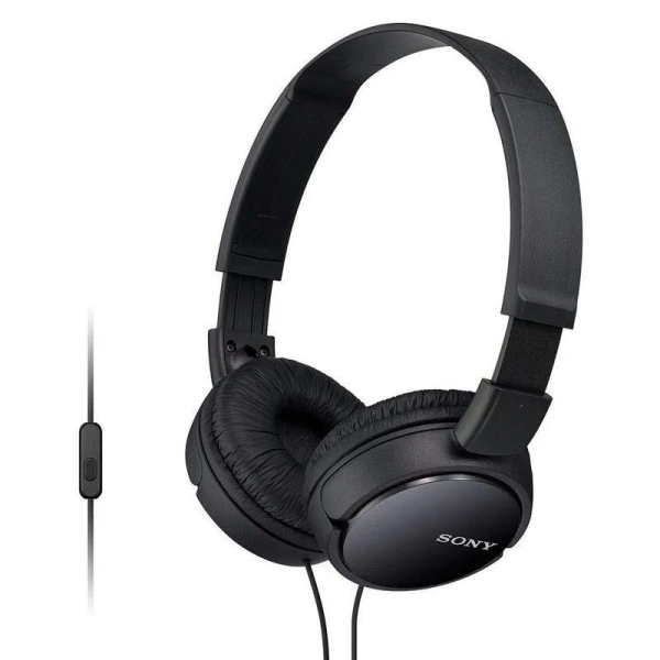 Auriculares Diadema Con Cable SONY MDRZX110AP - Jack 3.5 mm · Cable 1.2 m · Micrófono · Negro