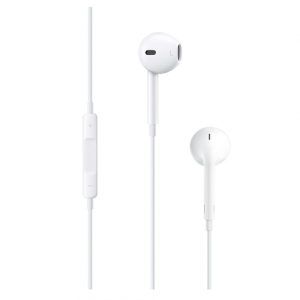Auriculares con Cable APPLE EarPods MNHF2ZM/A - Jack 3.5mm · Cable 120cm · Micrófono · Blanco