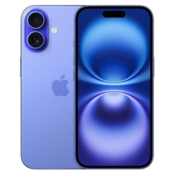 Smartphone APPLE iPhone 16 MYEC3QL/A - Chip A18 · 6.1" Súper Retina XDR · 128GB · iOs 18 · Azul Ultramar