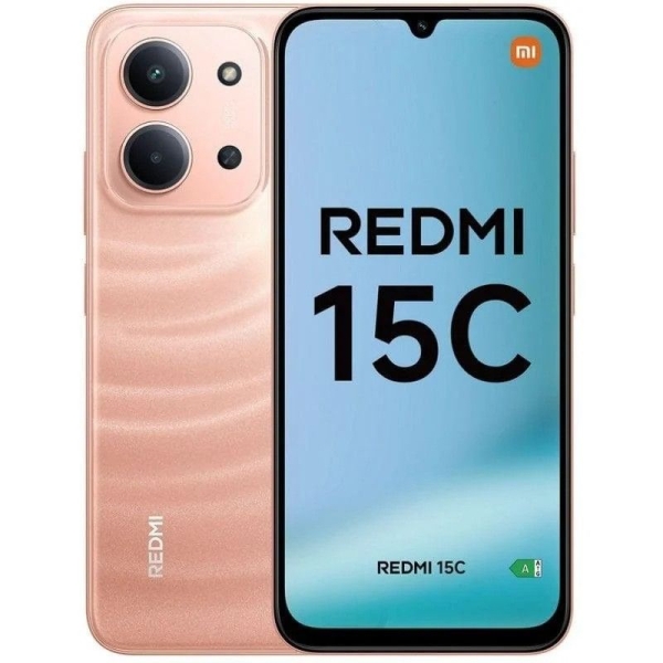 Smartphone XIAOMI Redmi 15C - MediaTek Helio G81-Ultra Octa-Core · 6.9" LCD · 4GB · 128GB · HyperOS · Naranja Crépusculo