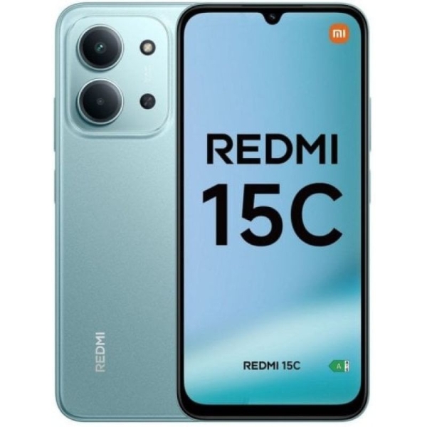 Smartphone XIAOMI Redmi 15C - 5G · Helio G81-Ultra · 6.9" HD+ · 4GB · 128GB · HyperOS 2 · Verde Menta