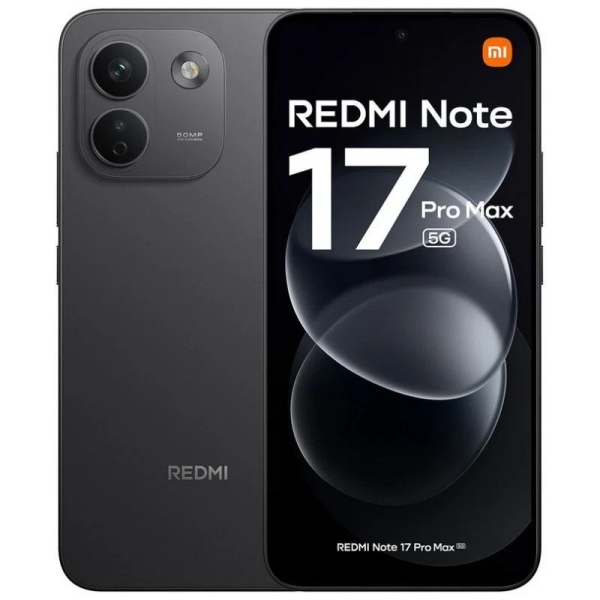 Smartphone XIAOMI Redmi Note 17 Pro Max - 5G · NFC · Sanpdragon 6s Gen5 · 6.83" ·  8GB · 256GB · HyperOS 3 · Negro