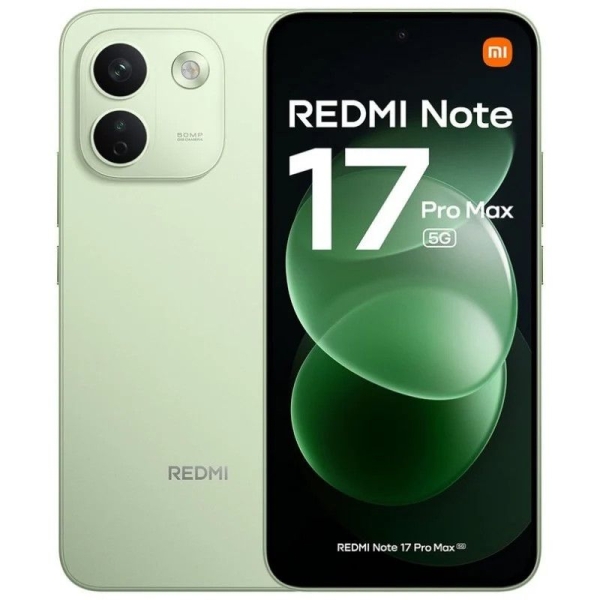Smartphone XIAOMI Redmi Note 17 Pro Max - 5G · NFC · Sanpdragon 6s Gen5 · 6.83" ·  8GB · 256GB · HyperOS 3 · Verde