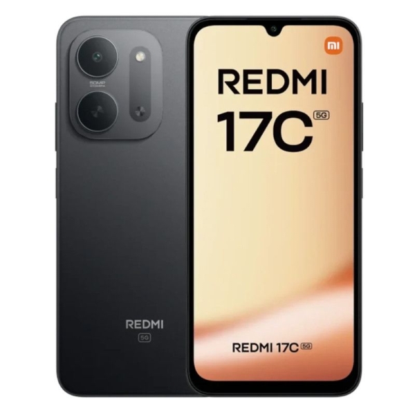 Smartphone XIAOMI Redmi 17C - 5G · NFC · MediaTek Dimensity 6300 · 6.9" ·  4GB · 128GB · HyperOS 3 · Negro