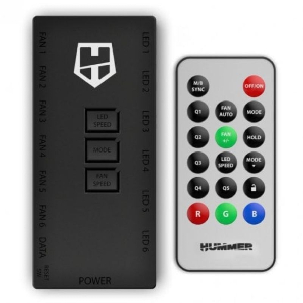 Controlador Remoto para Ventilador NOX Hummer Hub - ARGB - 6A