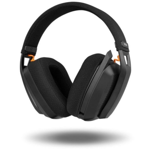 Auriculares Gaming Diadema Inalámbricos KROM Kanji -  BT 5.3 ·USB Tipo C · Micrófono · Negro