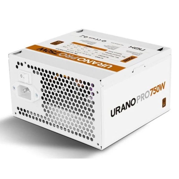 Fuente de Alimentación NOX Urano Pro - 750W · Ventilador 120mm · ATX · 80 Plus Bronce · Blanco