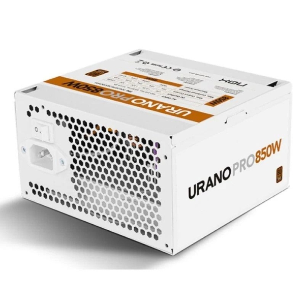 Fuente de Alimentación NOX Urano Pro - 850W · Ventilador 120mm · ATX · 80 Plus Bronce · Silenciosa · Blanco