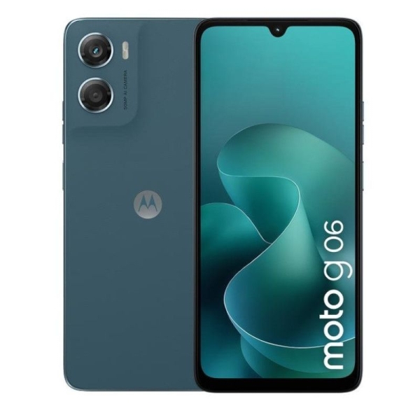 Smartphone MOTOROLA Moto G06 - NFC · Helio G81 Extreme · 6.88" LCD ·  4GB · 256GB · Android 15 · Azul