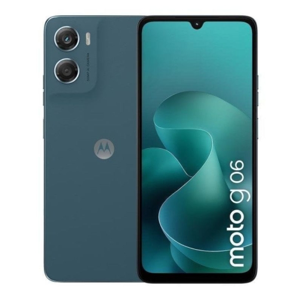 Smartphone MOTOROLA Moto G06 - NFC · Helio G81 Extreme · 6.88" LCD ·  4GB · 128GB · Android 15 · Azul