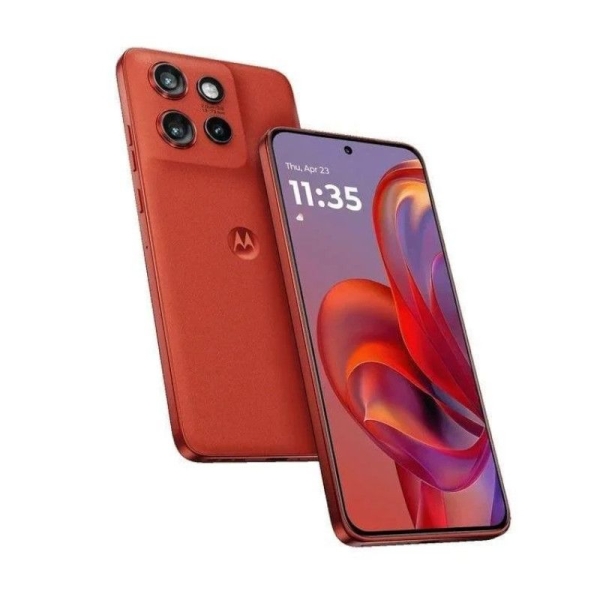 Smartphone MOTOROLA Edge 60 Neo - 5G · NFC · Dimensity 7400 · 6.36" P-OLED ·  8GB · 256GB · Android 15 · Auriculares Moto Buds · Funda · Rojo