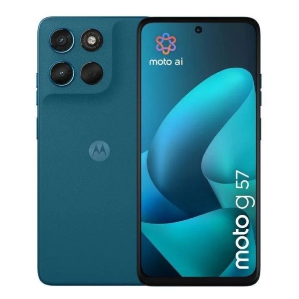 Smartphone MOTOROLA Moto G57 - 5G · NFC · Snapdragon 6s Gen 4 · 6.75" LCD ·  8GB · 256GB · Android 16 · Verde