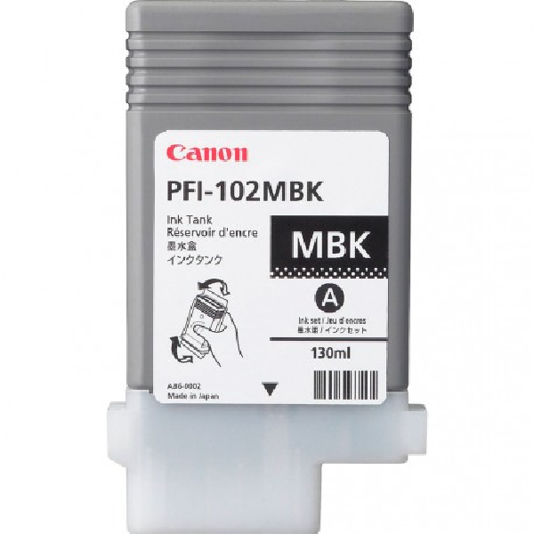Cartucho Original CANON PFI-102 Negro Mate - PFI102MBK