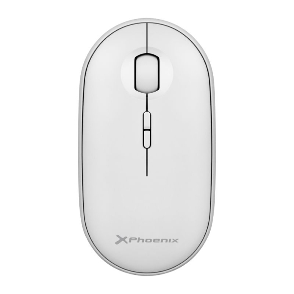 Ratón inalámbrico PHOENIX PHREBBLE-W - BT · USB · 1600 DPI · Blanco
