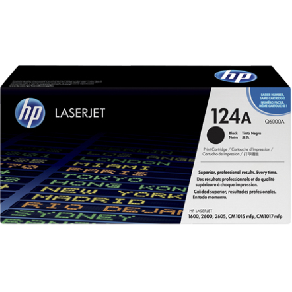 HP - Toner original 124A Negro | 2500 pág. - Q6000A