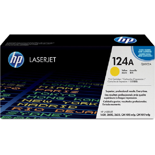 Toner original Q6002A hp 124a amarillo