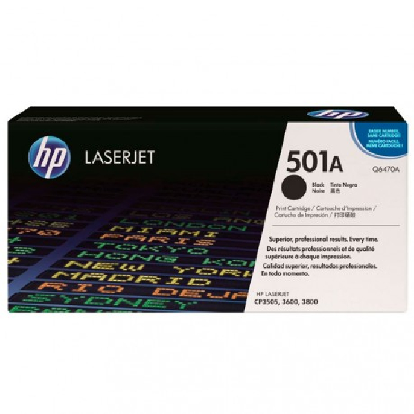 Toner original Q6470A hp negro