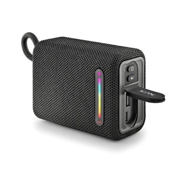 Altavoz Portátil NGS Roller Furia ROLLERFURIA1BLACK - Bluetooth · 15W · Impermeable · Bat. 2500mAh · Negro