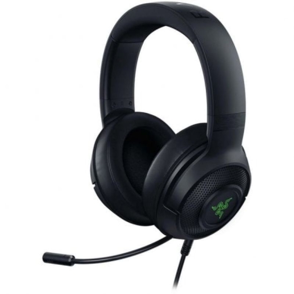 Auriculares Gaming RAZER Kraken V3 X - 40mm · Cable 1.8m · Usb-A ·RGB · Negro