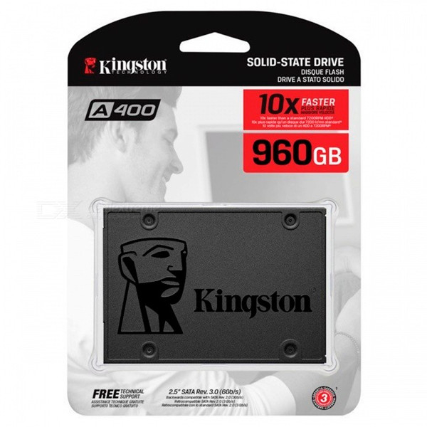 Disco Duro SSD KINGSTON SA400S37/960G - 960GB · SATA III · 2.5"