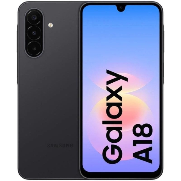 Smartphone SAMSUNG Galaxy A18 - NFC · Exynos 1610 · 6.7" FHD+ ·  4GB · 128GB · Android 17 · Negro