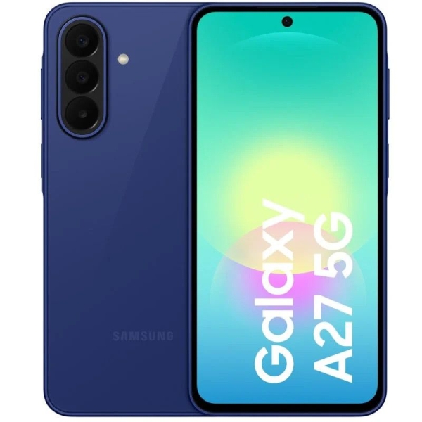 Smartphone SAMSUNG Galaxy A27 - 5G · NFC · Snapdragon 6 Gen3 · 6.7" Super AMOLED ·  6GB · 128GB · Android 16 · Azul