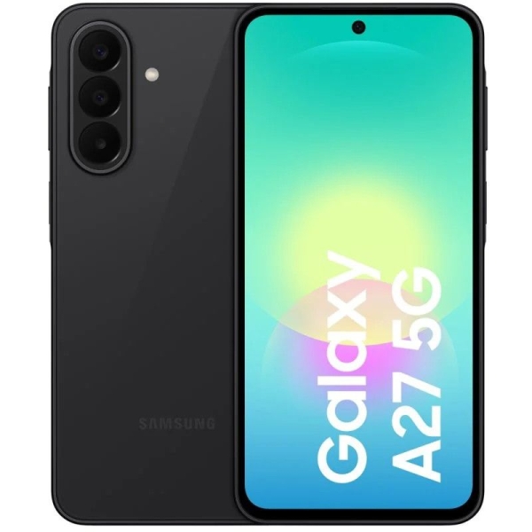 Smartphone SAMSUNG Galaxy A27 - 5G · NFC · Snapdragon 6 Gen3 · 6.7" Super AMOLED ·  6GB · 128GB · Android 16 · Negro