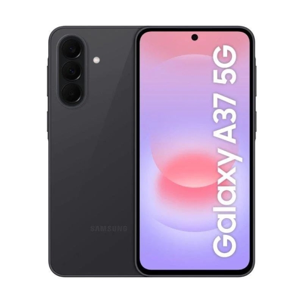 Smartphone SAMSUNG Galaxy A37 - 5G · NFC · Exynos 1480 · 6.7" Super AMOLED ·  6GB · 128GB · Android 16 · Negro