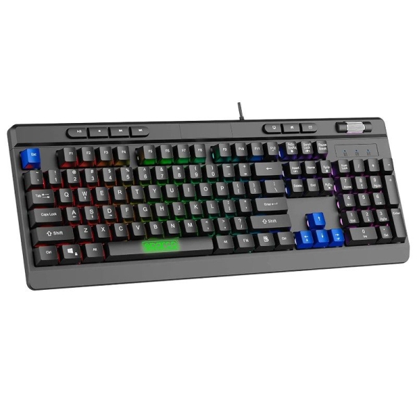 Teclado SPARCO Stealth - USB · Cable 1.5m · RGB · Membrana · Negro